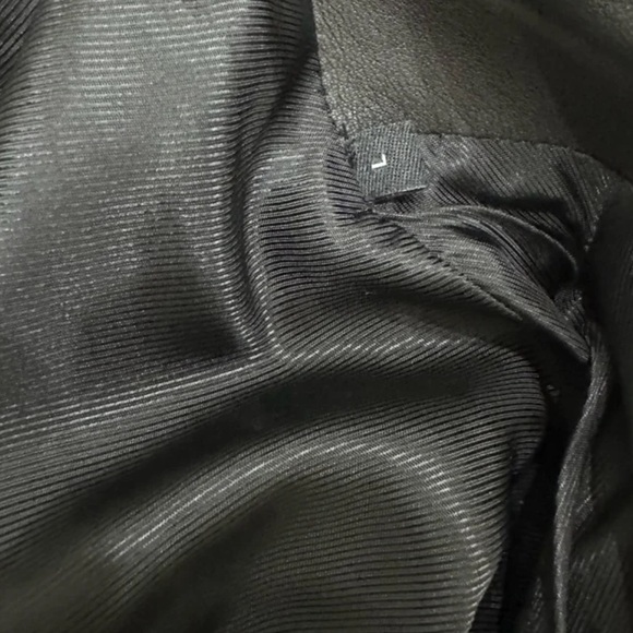 The Kooples Biker Leather Jacket Men Large Black - Picture 7 of 8